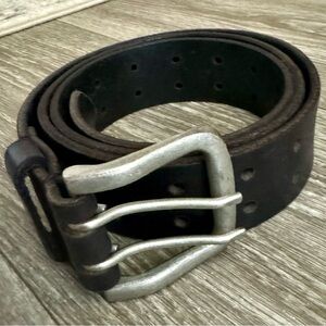 Men’s Stone Mountain Genuine Leather Black Belt Size Large